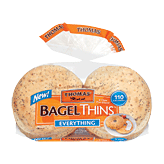 Thomas' Bagel Thins everything, 8-count, pre-sliced, 110 calories Full-Size Picture